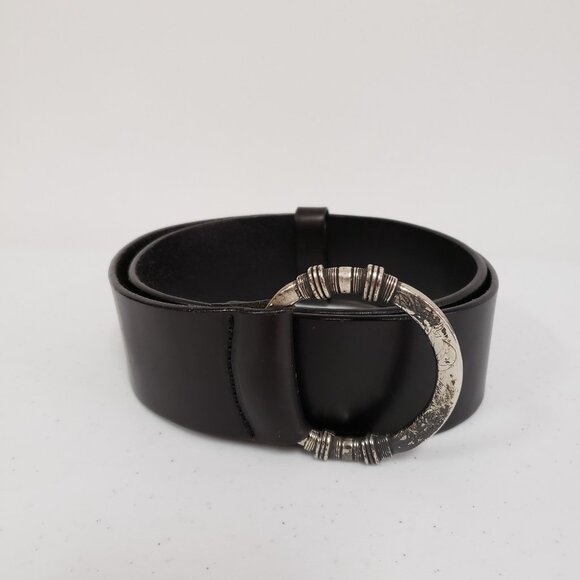 Silpada Designs Womens Italian Leather Statement Chunky Belt Size M Southwestern - Picture 1 of 11